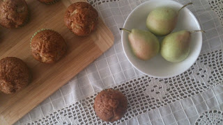 muffins pera jengibre magdalenas deliciosas desayuno merienda postre horno receta verano fruta temporada cuca