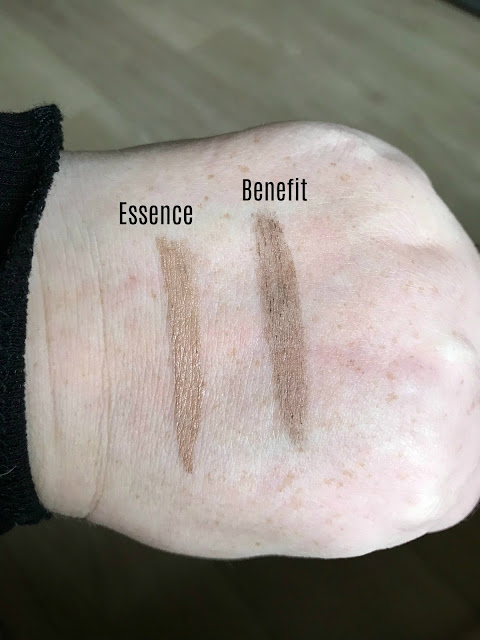 Essence Make Me Brow - A Dupe For Benefit Gimme Brow? Swatches