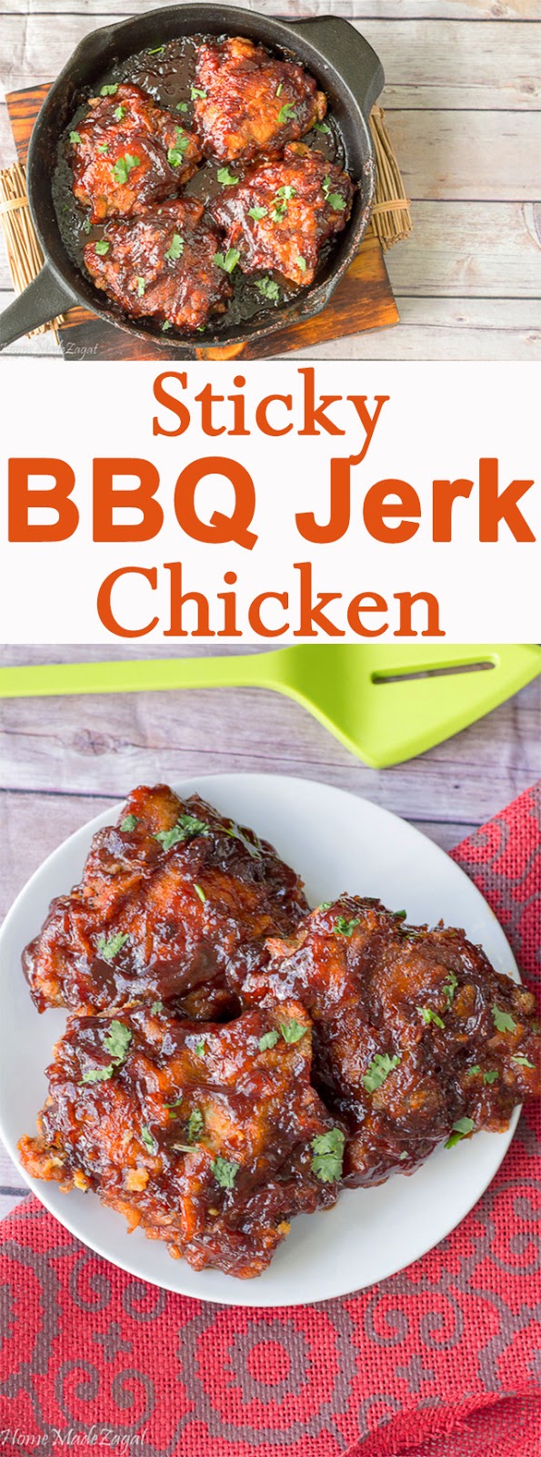BBQ chicken with jerk seasoning