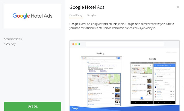 Google hotel ads ile rezervasyon alın