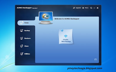 AOMEI Backupper Standard main interface