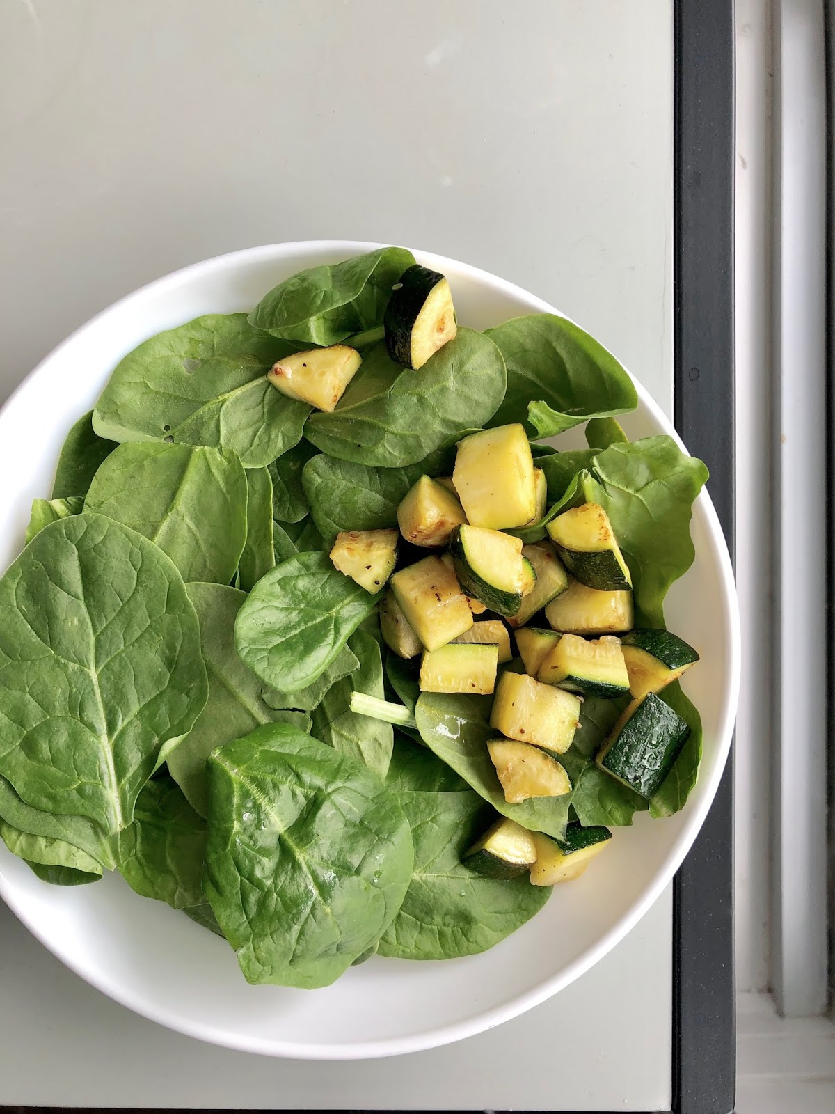 The Only Keto Salad You Need Salmon Zucchini Spinach Salad Sincerely