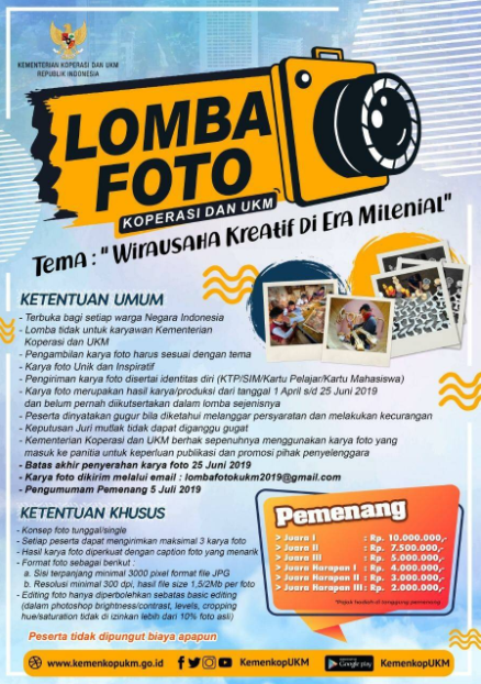 [GRATIS] Lomba Foto Nasional Kementrian 2019, Hadiah 30,5 Jt - Info