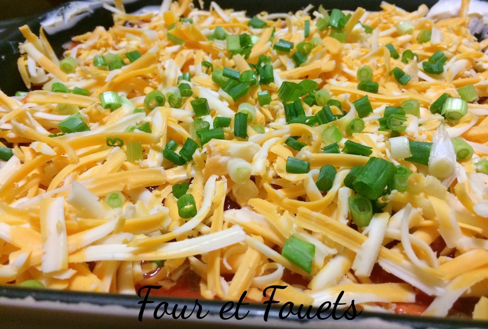 Four et Fouets pour Sara Trempette étagée à la mexicaine