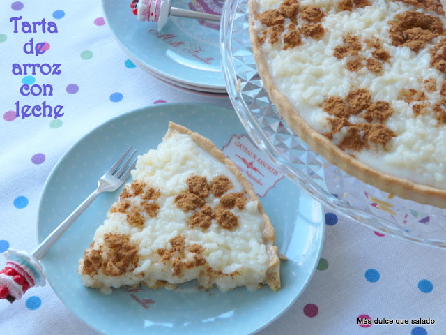 Tarta de arroz con leche