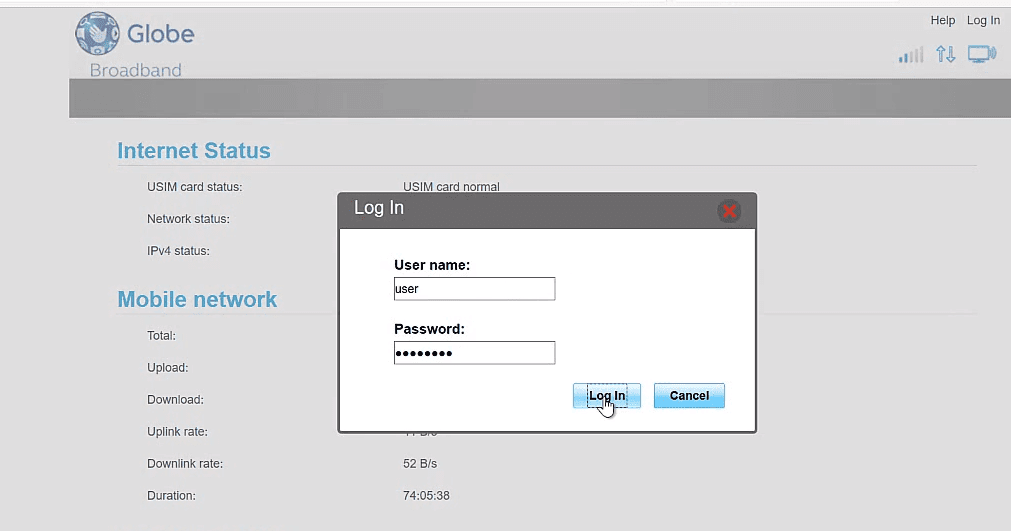 how to check my balance in globe internet
