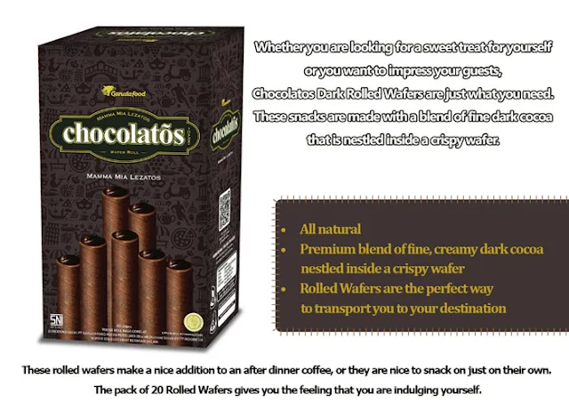Contoh iklan Chocolatos dalam Bahasa Inggris Chocolatos Dark