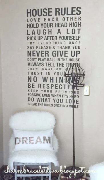 Land of Nod Orbital Floor Lamp DIY with House Rules wall decal