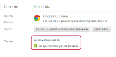 Google Chrome 24.0.1312.56 Sürümü
