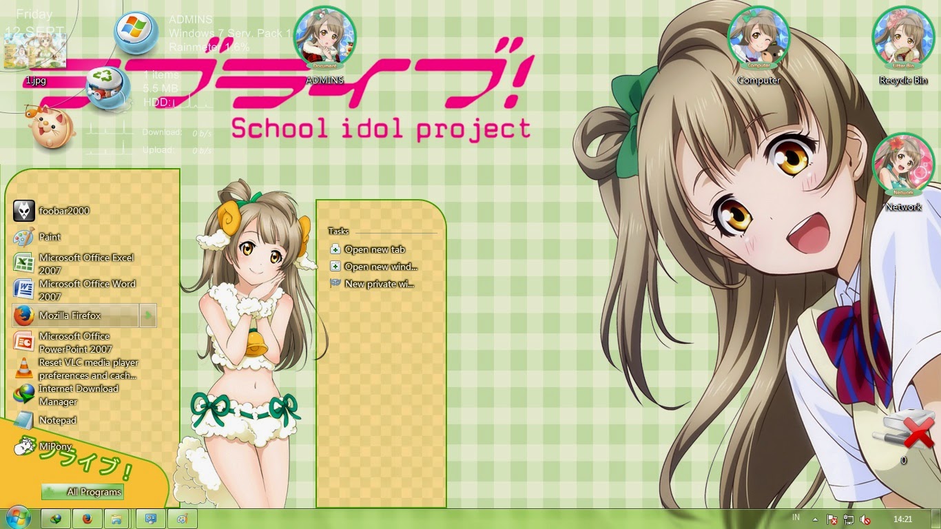 Theme Win7 Love Live School Idol Project Theme Win7 Love Live School Idol Project