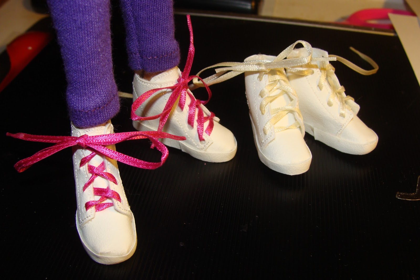 Crazy for dollies! Tennis shoes for 17 inch Barbie dolls
