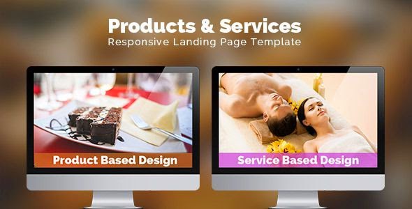 Products & Services Landing Page HTML Template