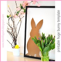 free giant bunny template