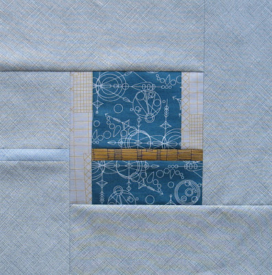 Modern quilt block using Tula Pink City Sampler pattern