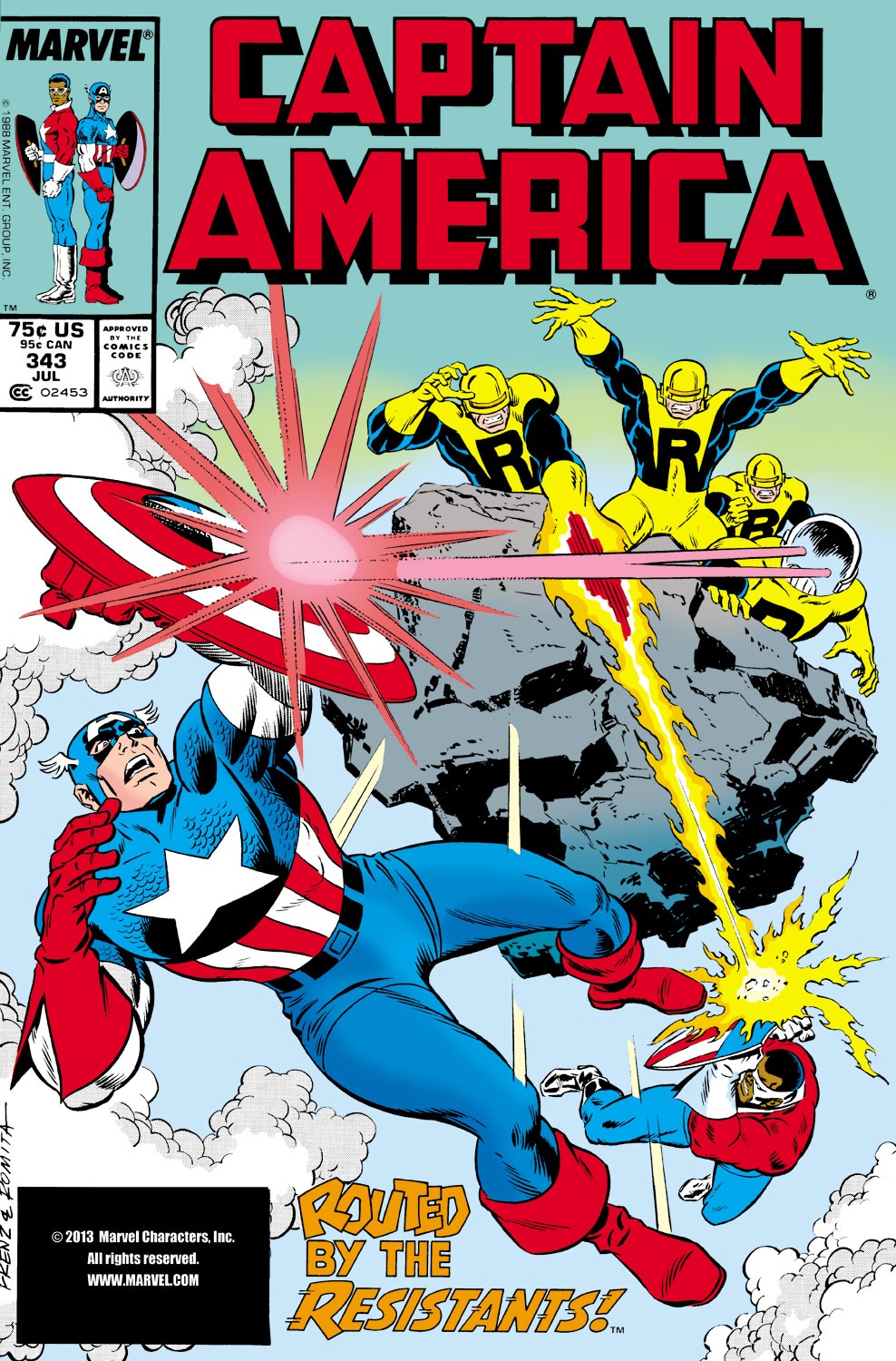 Read online Captain America (1968) comic -  Issue #343 - 1