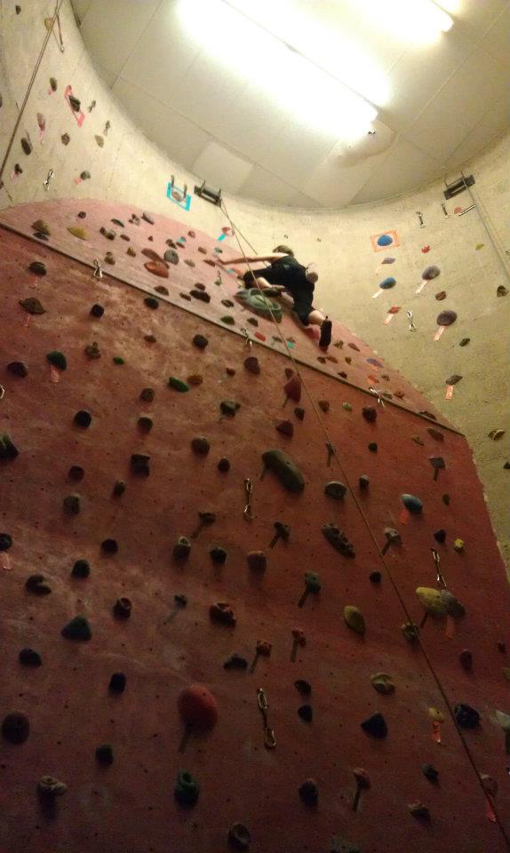 Climbing at Rocktown Gym Oklahoma City