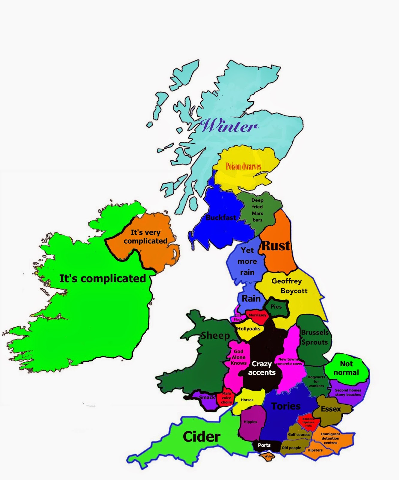 Clutter From The Gutter Crap Map UK