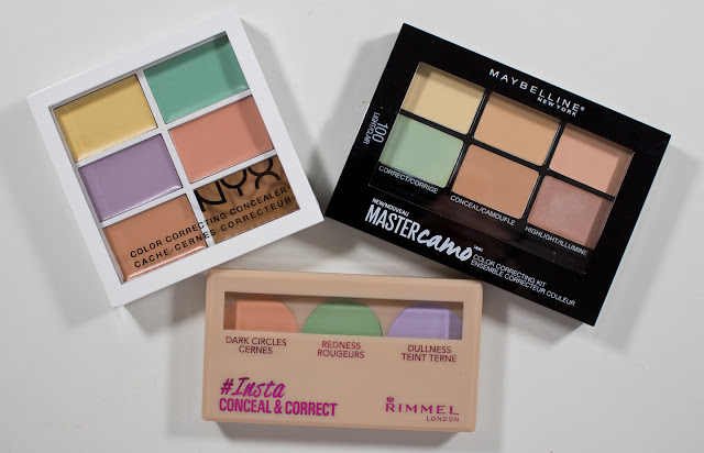 WARPAINT and Unicorns: Dare to Compare: Color & Concealer palettes from Maybelline, & Rimmel Swatches & Review