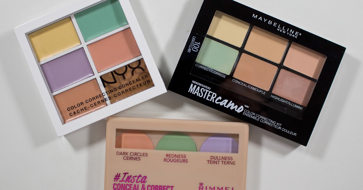 WARPAINT and Unicorns: Dare to Compare: Color Concealer palettes NYX, & Rimmel : Swatches & Review