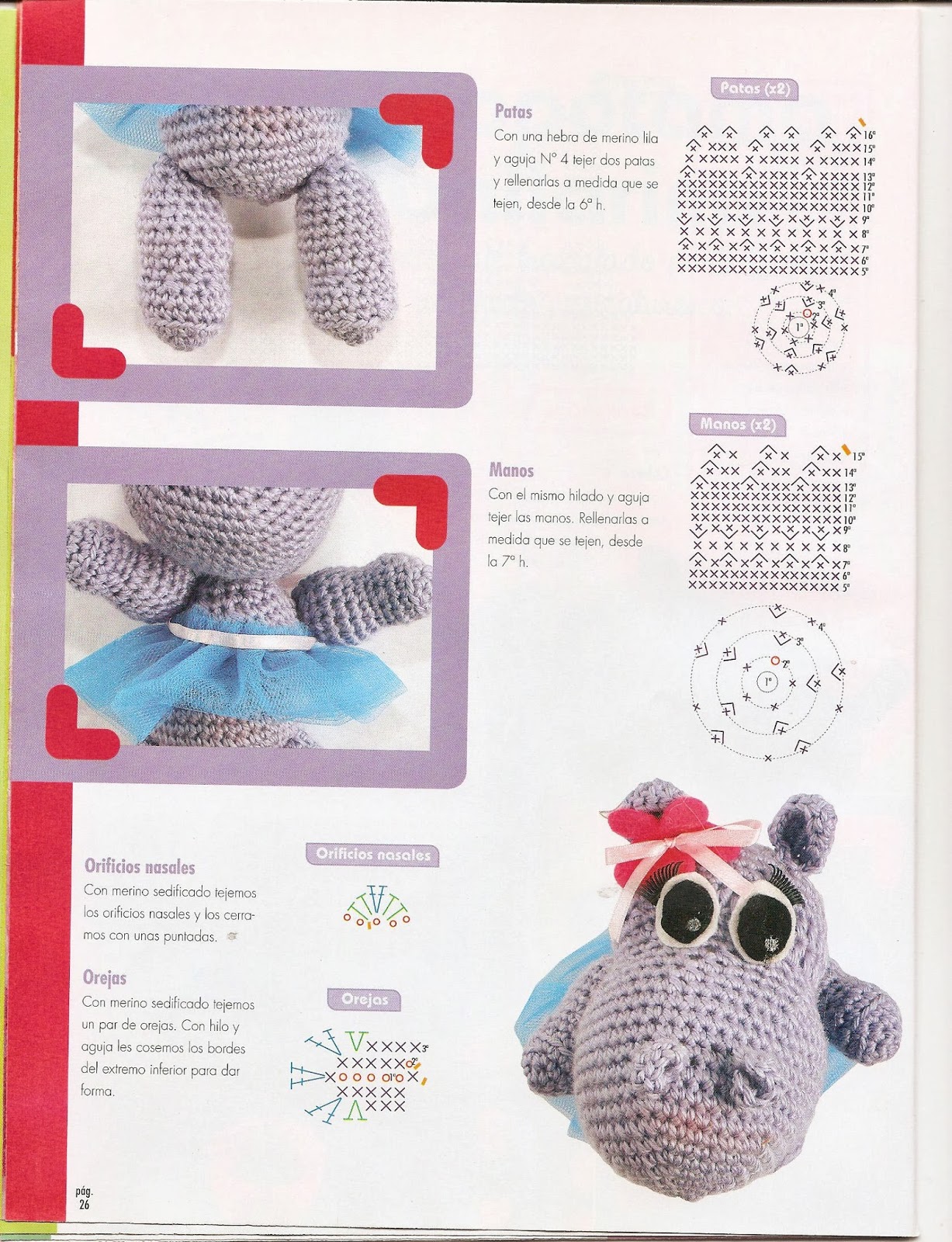 Delicadezas en crochet Gabriela Muñecos en crochet técnica amirugumi