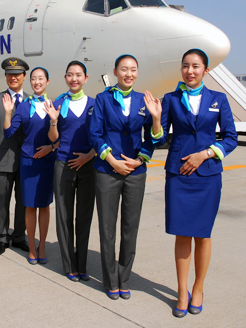 The Airline Air Busan World stewardess Crews