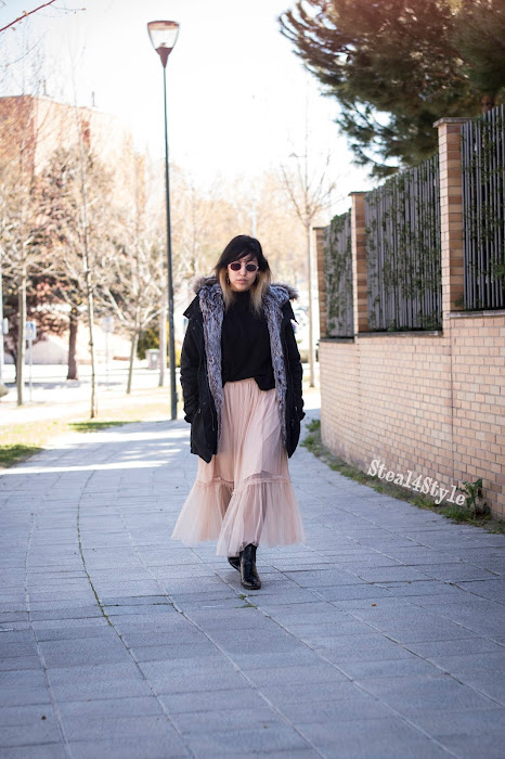 casual tulle skirt