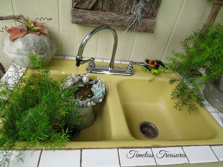 Timeless Treasures Cast iron sinks Thrifted and RePurposed