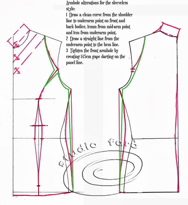 well-suited: Pattern Puzzle - Cowl Tee with Drape