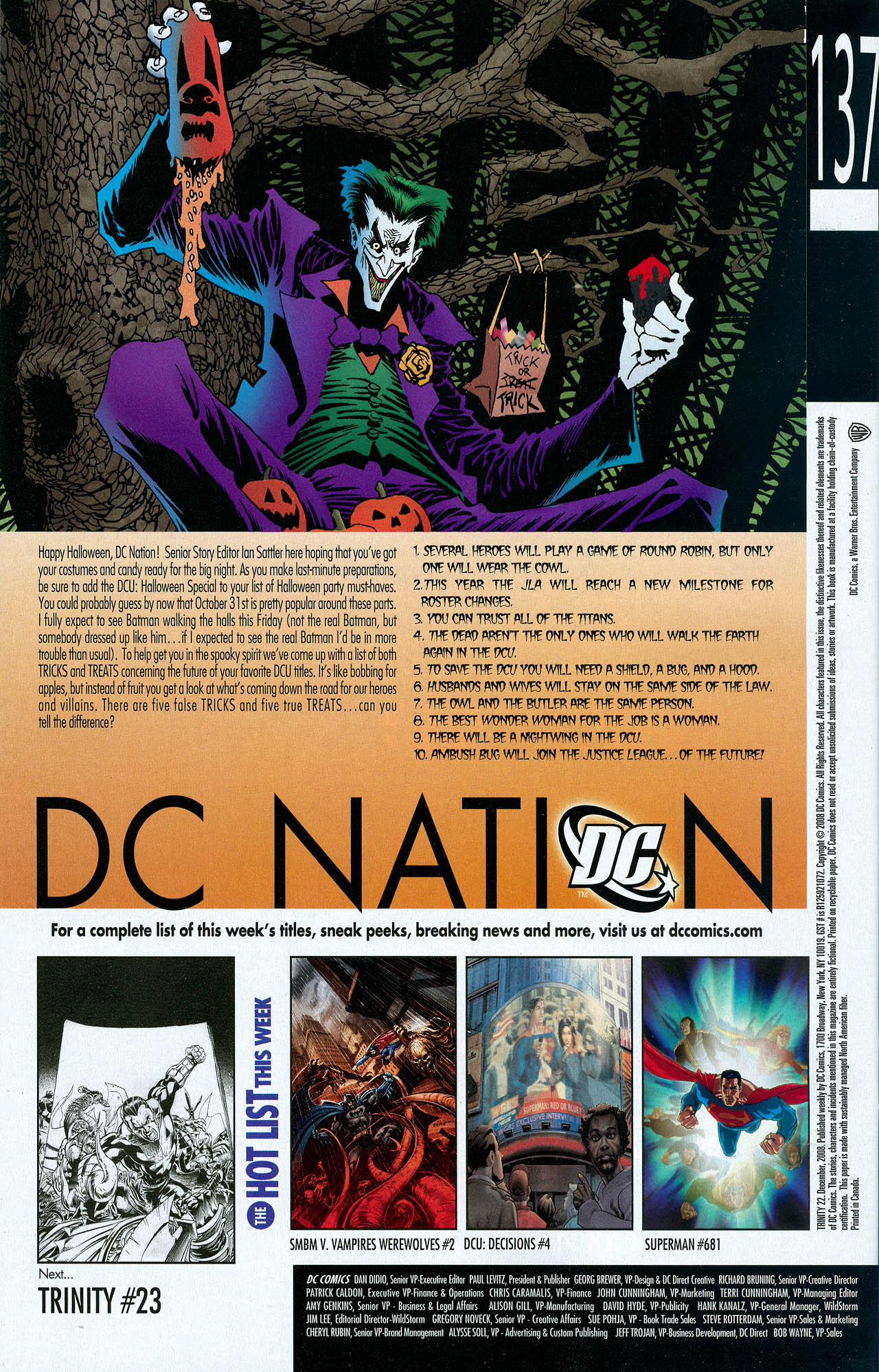 Read online Trinity (2008) comic -  Issue #22 - 32