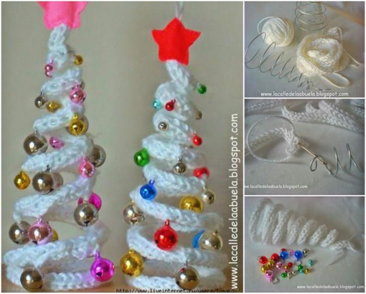 artesanato alice arteira árvore de natal de crochê uva christmas ornament