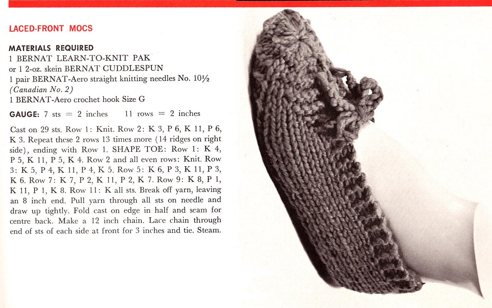 THETINCAT Slipper knit Pattern