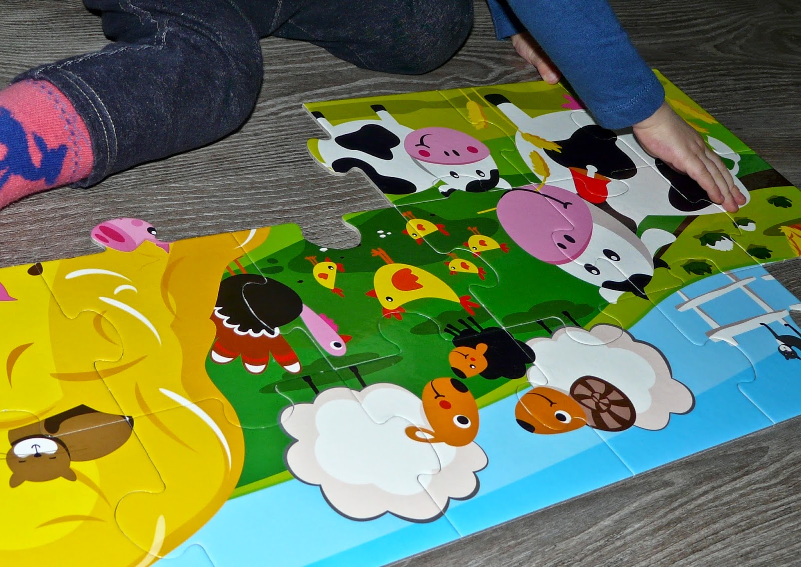 Z cyklu "CzuCzu inspiracje - 2-latek": Moje pierwsze Puzzle - Wieś