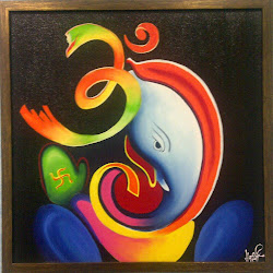 ganesha ganesh painting paintings abstract lord indian easy paint artistic om ganpati elephant google skull sugar modern simple drawing rt