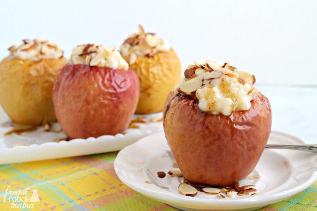 Tender baked apples are flavored with chai spices and filled with a creamy tapioca pudding in these Tapioca Stuffed Chai Spice Baked Apples.