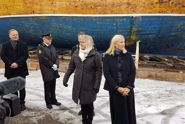 Crown Princess Mette Marit of Norway visited Fredrikstad in connection with construction of Cathedral of Hope