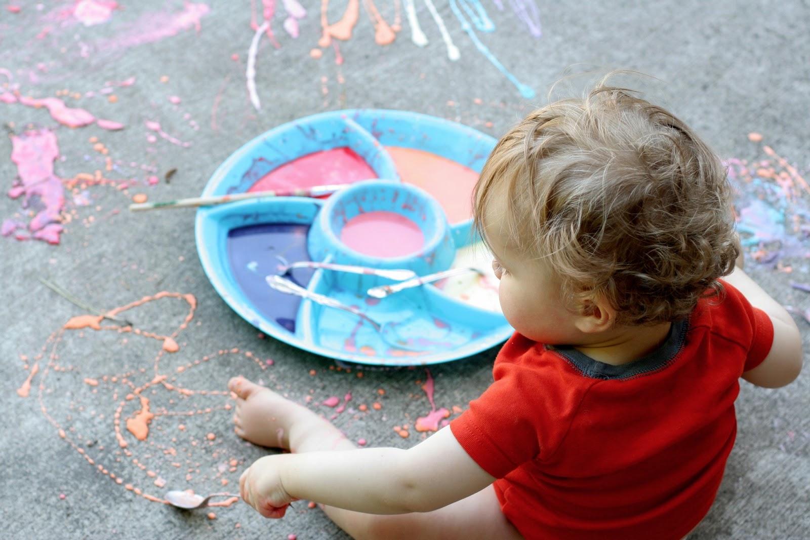 Scented Edible Sidewalk Chalk Paint