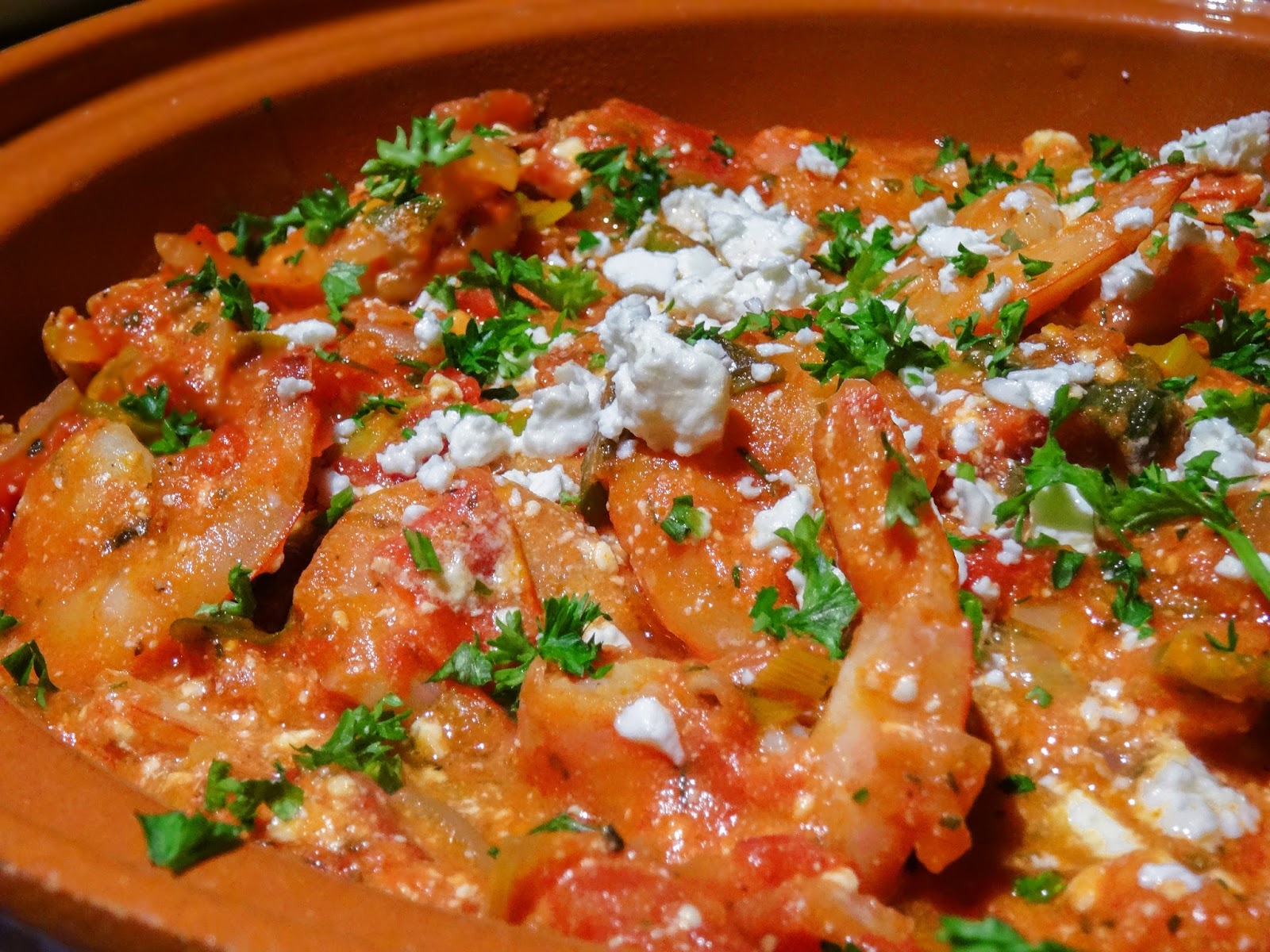 The Comfort Foodie: Griekse garides (garnalen) saganaki