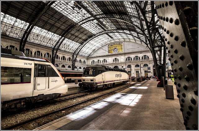 Barcelona: Andenes de la Estación de Francia