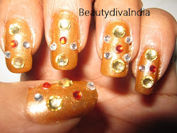 beige gold nail beautydiva india