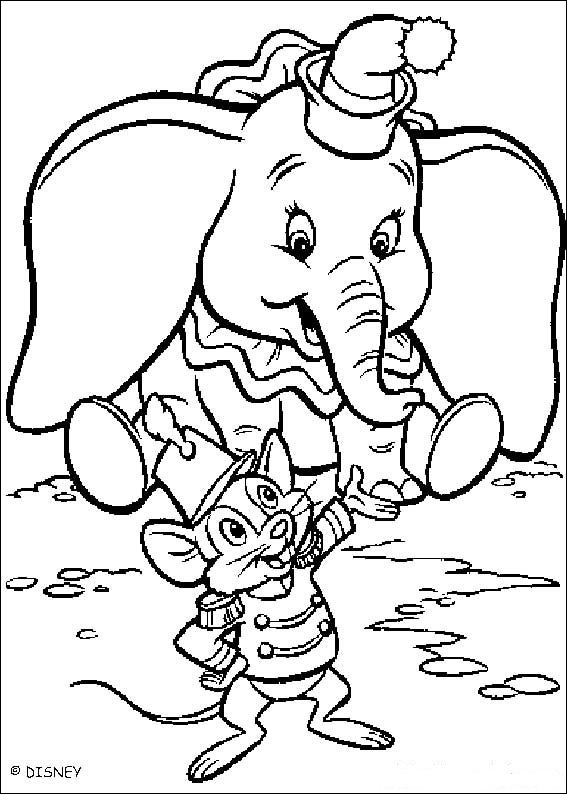 Fun Coloring Pages: Dumbo Coloring Pages