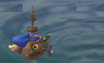 Ludwig Von Koopa Doomship airship face New Super Mario Bros. Wii U