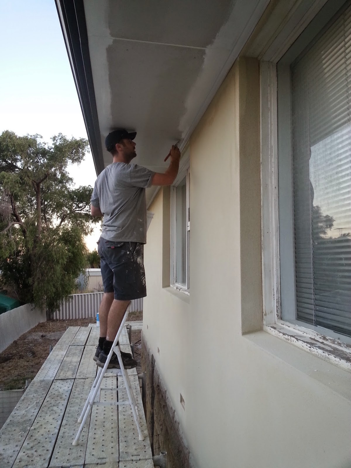 Jarrah Jungle Painting The Exterior Walls And Window Frames With Dulux