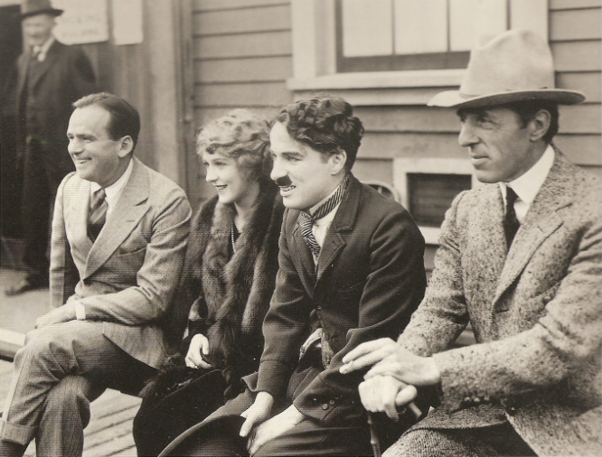 Los 4 fundadores de United Artists en 1919
