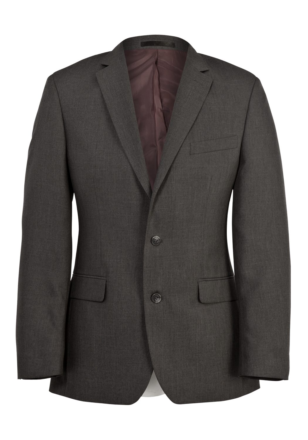 Grey Sharkskin Tailored Fit Suit Jacket Fashion Groom