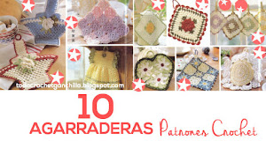 10 Agarraderas Vintage / Patrones Crochet