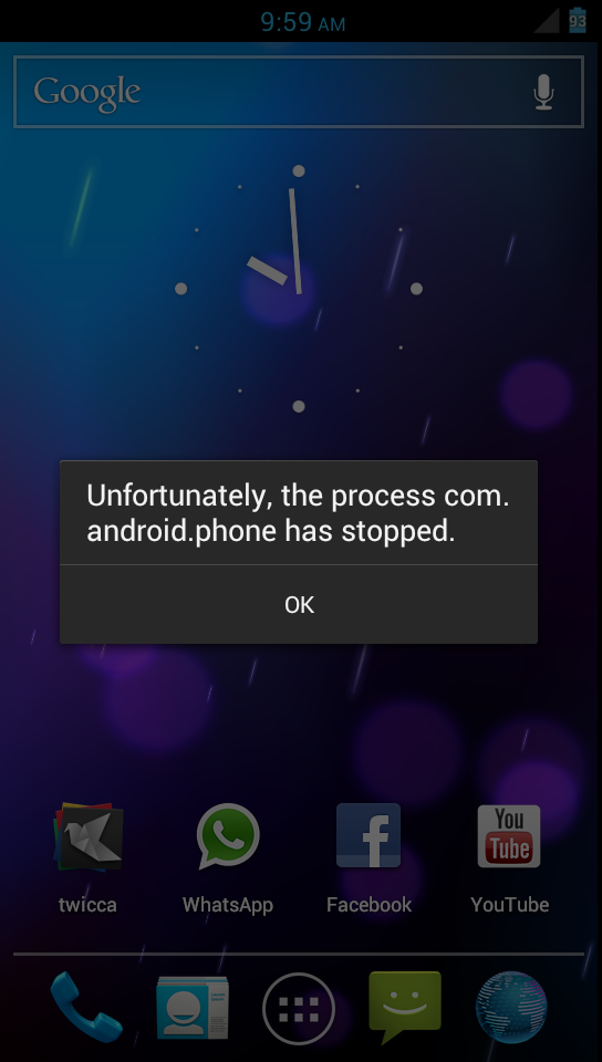 Android Solution for Unfortunately app has stopped error 