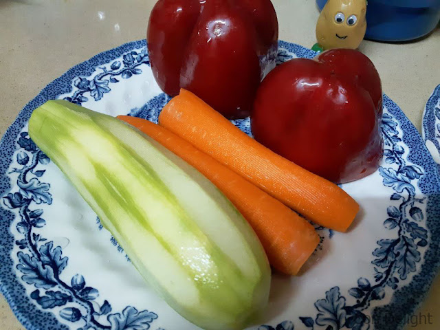 veggies with mr potato head grater