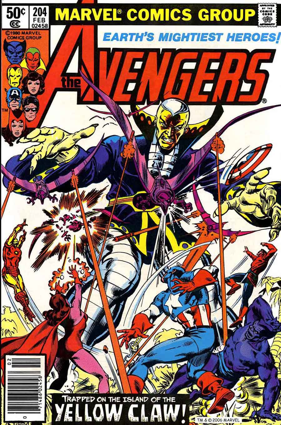 Avengers v1 #204 marvel comic book cover art by Don Newton