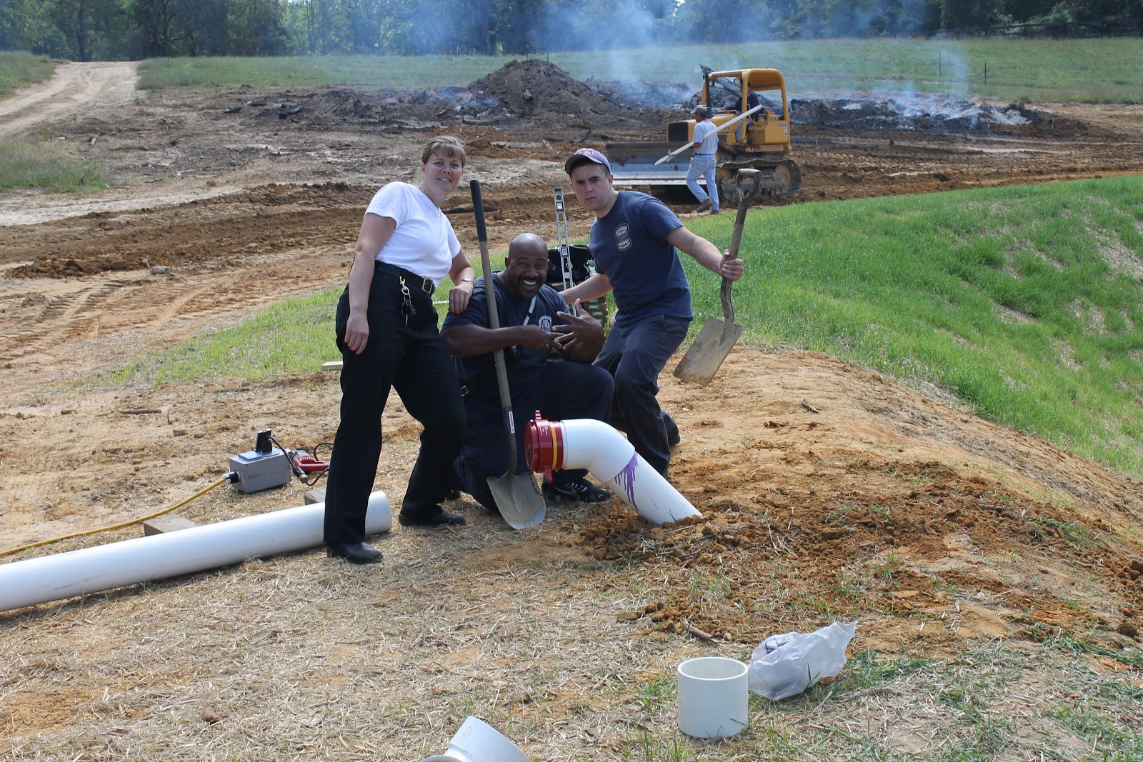New Dry Hydrant Construction by Firefighters in Rural-Tier