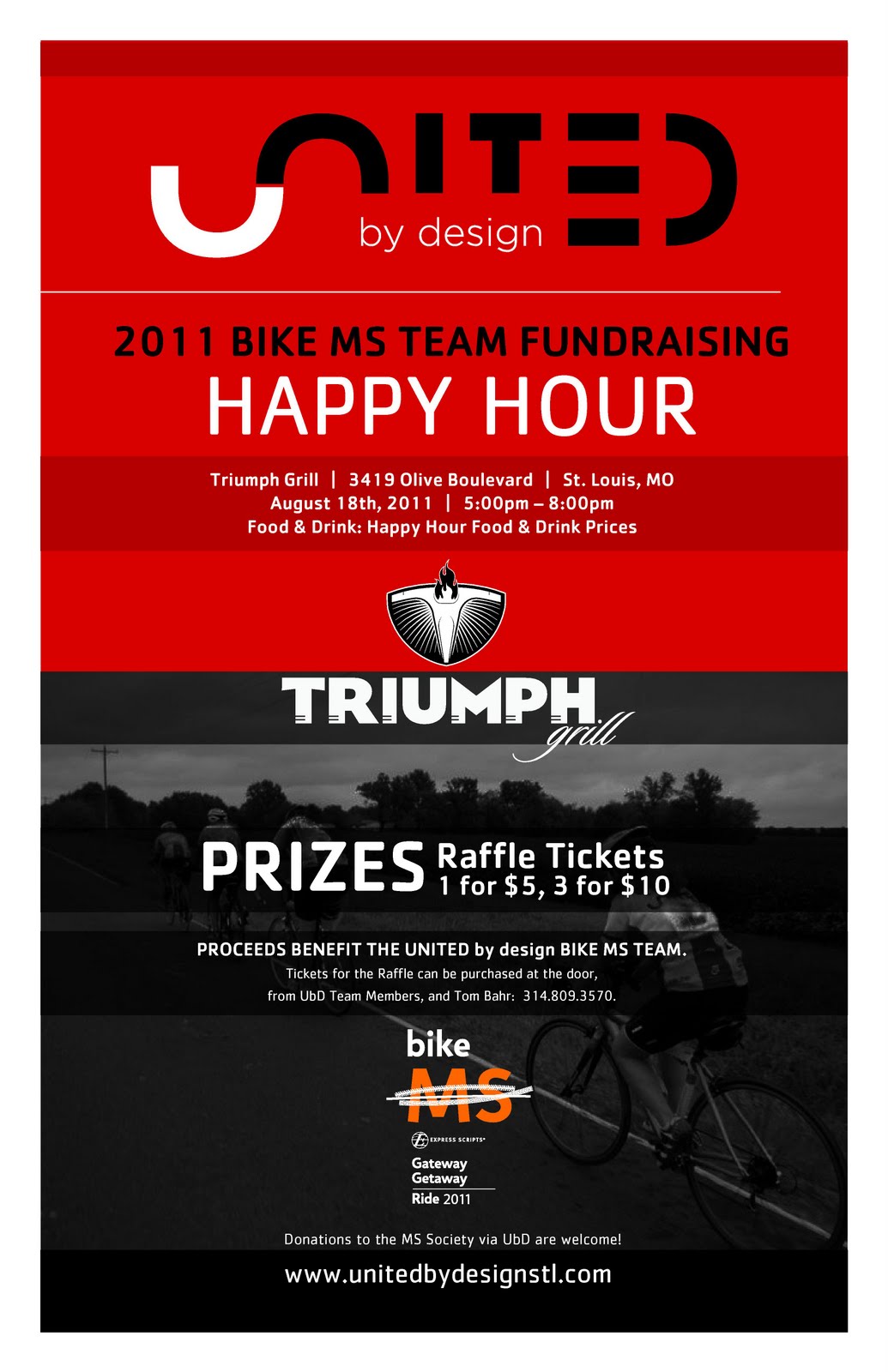 United By Design - Bike MS: Happy Hour Fundraiser for Bike MS - 8/18/2011